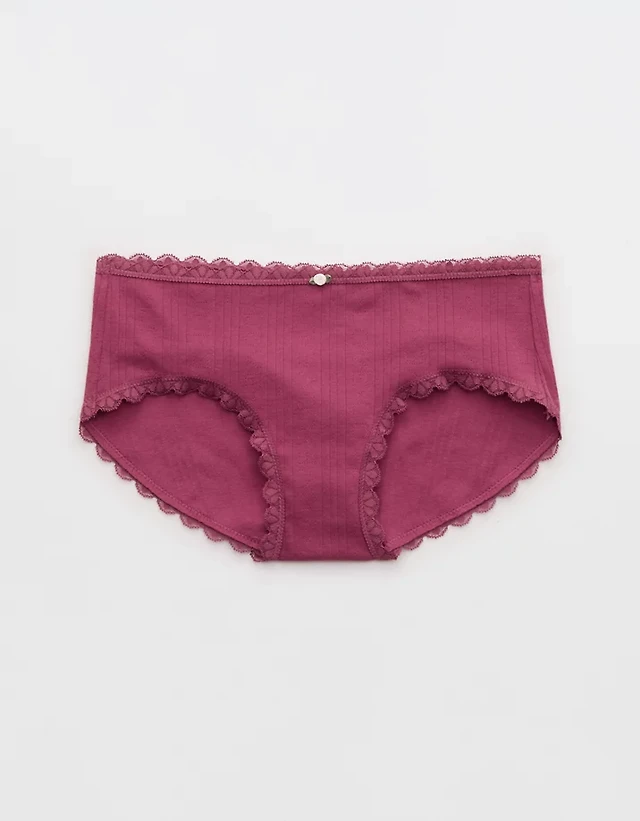 Superchill Cotton Pointelle Lace Boybrief Underwear