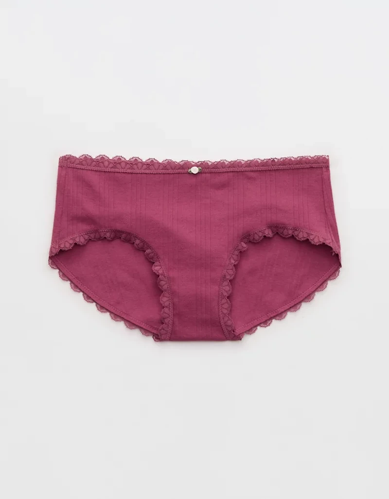 Superchill Cotton Pointelle Lace Boybrief Underwear
