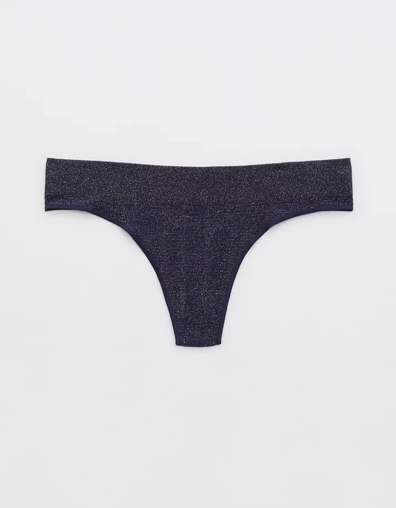 Superchill Seamless Lurex Thong Underwear