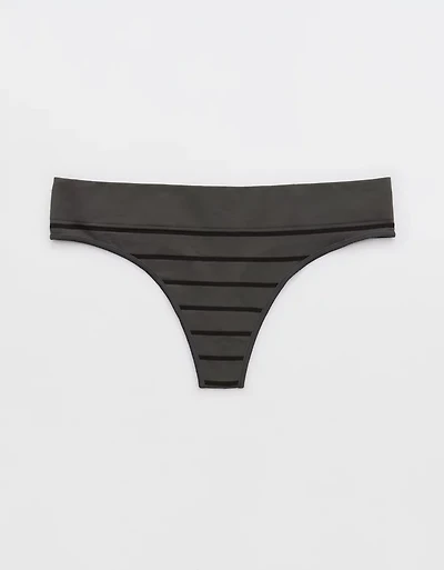 Superchill Seamless Stripe Thong Underwear