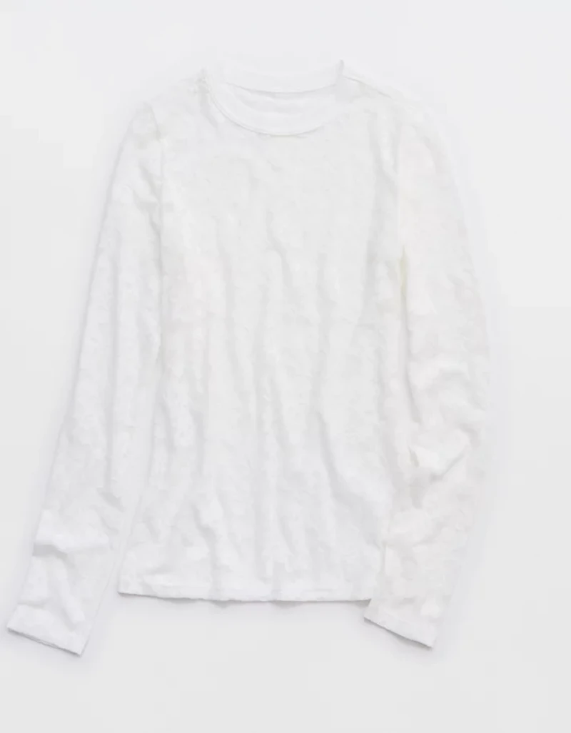 Aerie Essential Lace Layering T-Shirt