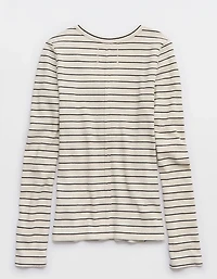 Aerie Essential Henley Layering T-Shirt