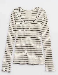 Aerie Essential Henley Layering T-Shirt