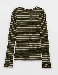 Aerie Essential Henley Layering T-Shirt