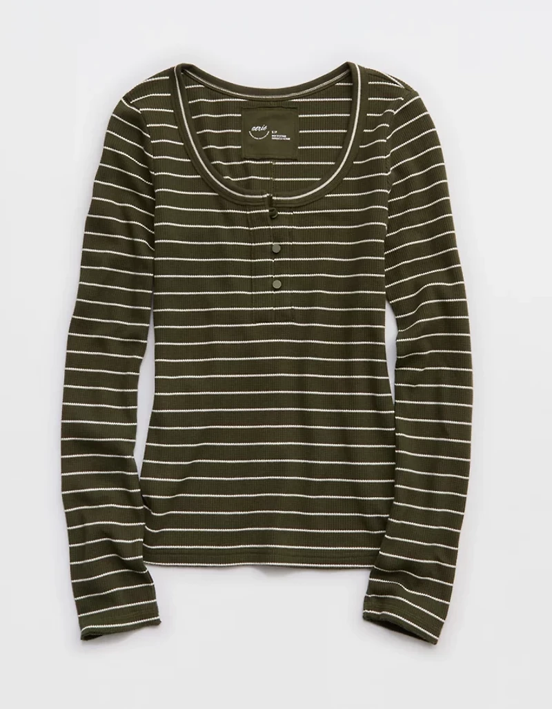 Aerie Essential Henley Layering T-Shirt