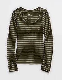 Aerie Essential Henley Layering T-Shirt