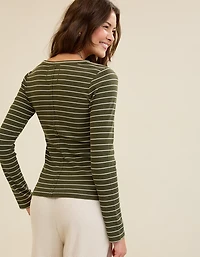 Aerie Essential Henley Layering T-Shirt