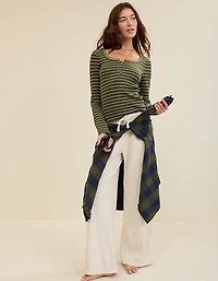 Aerie Essential Henley Layering T-Shirt