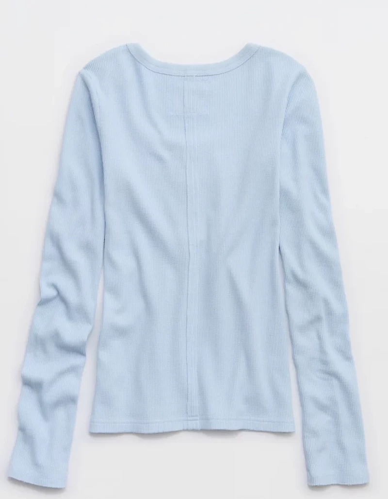 Aerie Essential Henley Layering T-Shirt