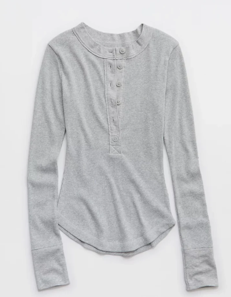 Aerie Henley Essential Layering T-Shirt