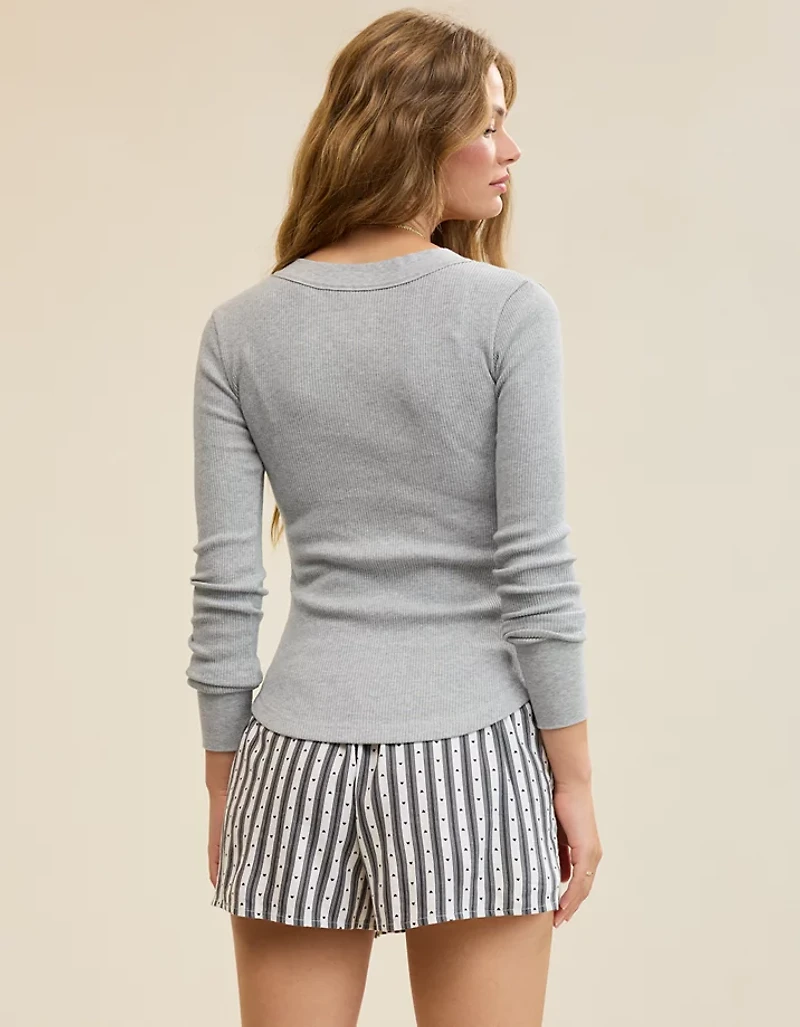 Aerie Henley Essential Layering T-Shirt