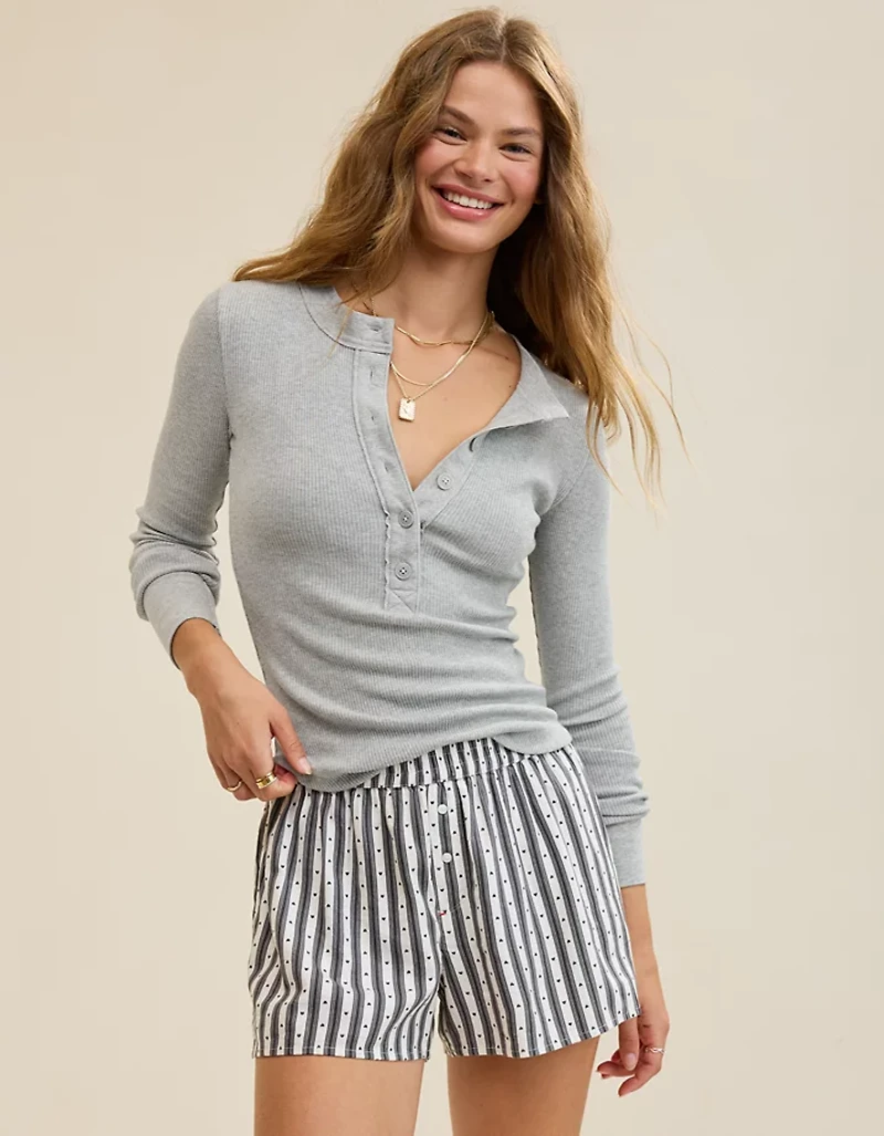 Aerie Henley Essential Layering T-Shirt