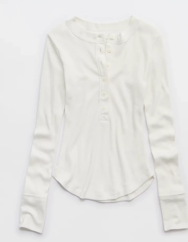 Aerie Henley Essential Layering T-Shirt