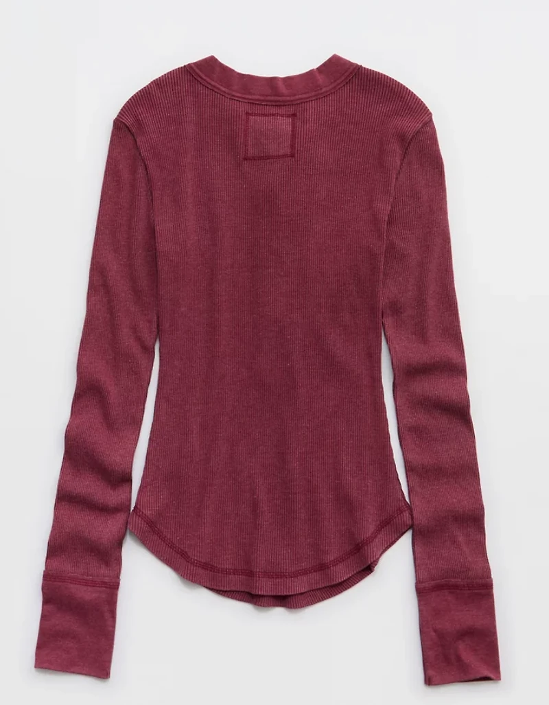 Aerie Henley Essential Layering T-Shirt