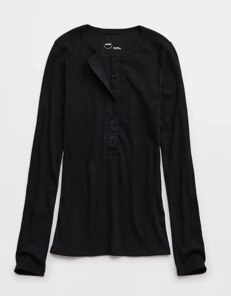 Aerie Essential Henley Layering T-Shirt
