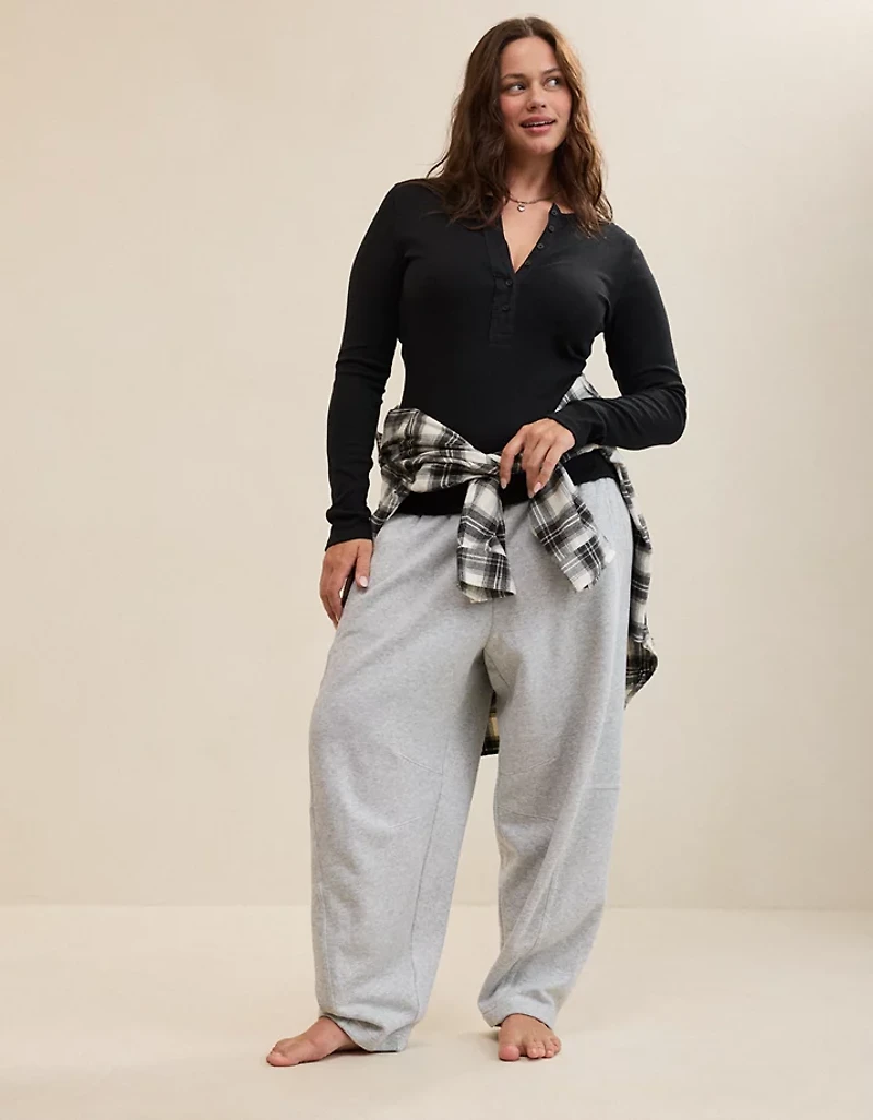 Aerie Essential Henley Layering T-Shirt