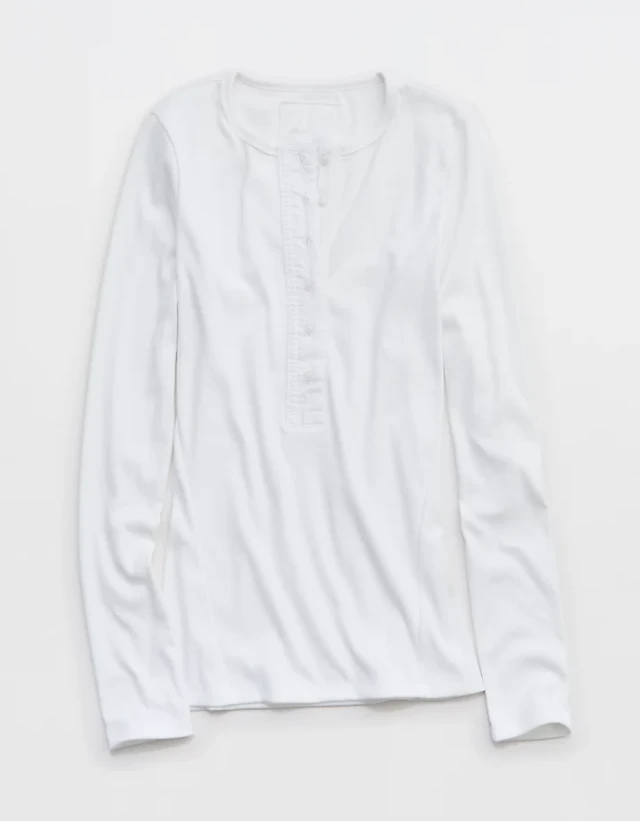 Aerie Essential Henley Layering T-Shirt