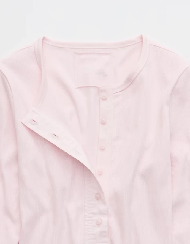 Aerie Essential Henley Layering T-Shirt