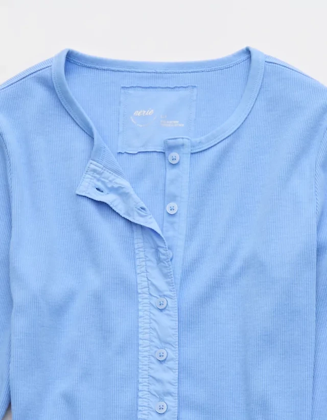 Aerie Essential Henley Layering T-Shirt