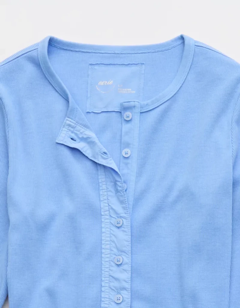 Aerie Essential Henley Layering T-Shirt
