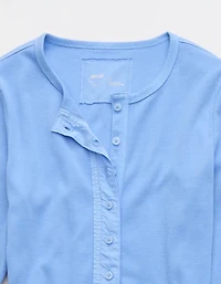 Aerie Essential Henley Layering T-Shirt