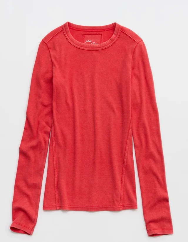 Aerie Essential Crew Layering T-Shirt