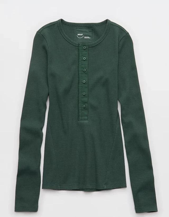 Aerie Essential Henley Layering T-Shirt
