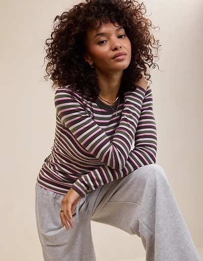 Aerie Essential Crew Layering T-Shirt