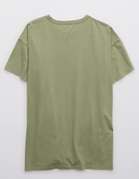 Aerie Distressed Basic Boyfriend T-Shirt