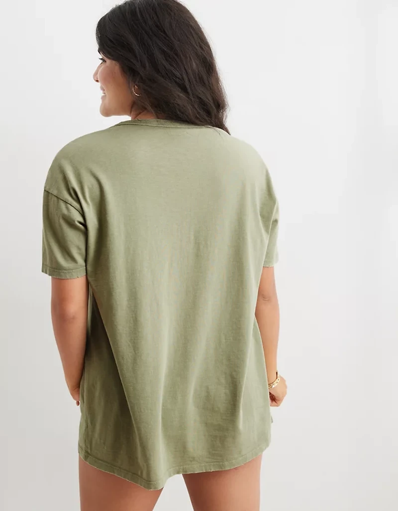 Aerie Distressed Basic Boyfriend T-Shirt