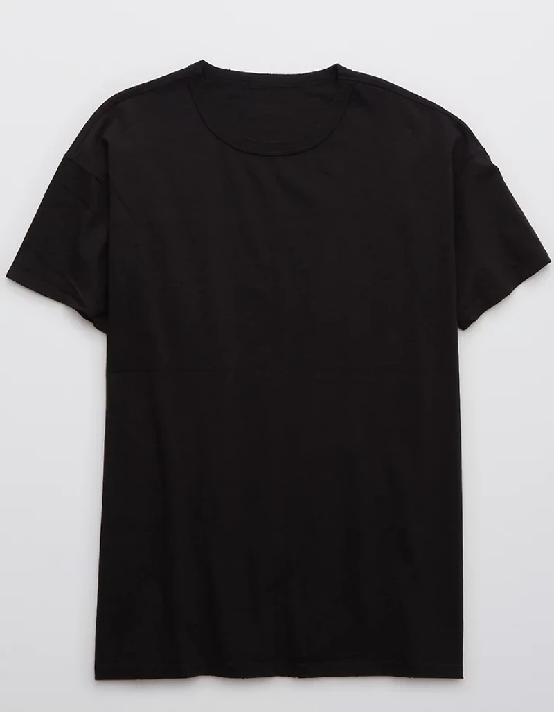 Aerie Distressed Basic Boyfriend T-Shirt