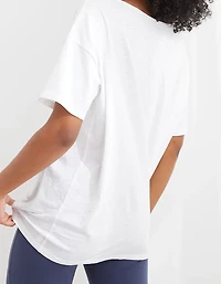 Aerie Distressed Basic V-Neck Boyfriend T-Shirt