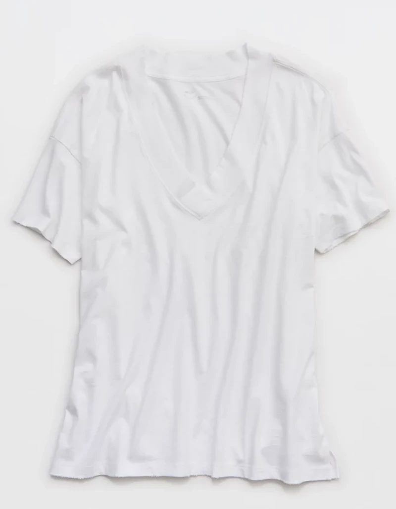 Aerie Basic V-Neck Boyfriend T-Shirt