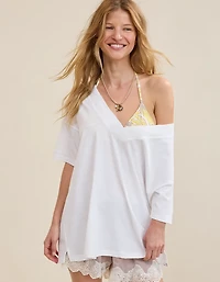 Aerie Basic V-Neck Boyfriend T-Shirt