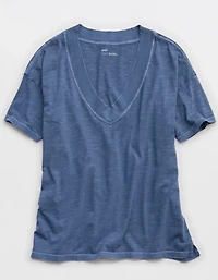Aerie Extreme V-Neck Oversized Boyfriend T-Shirt
