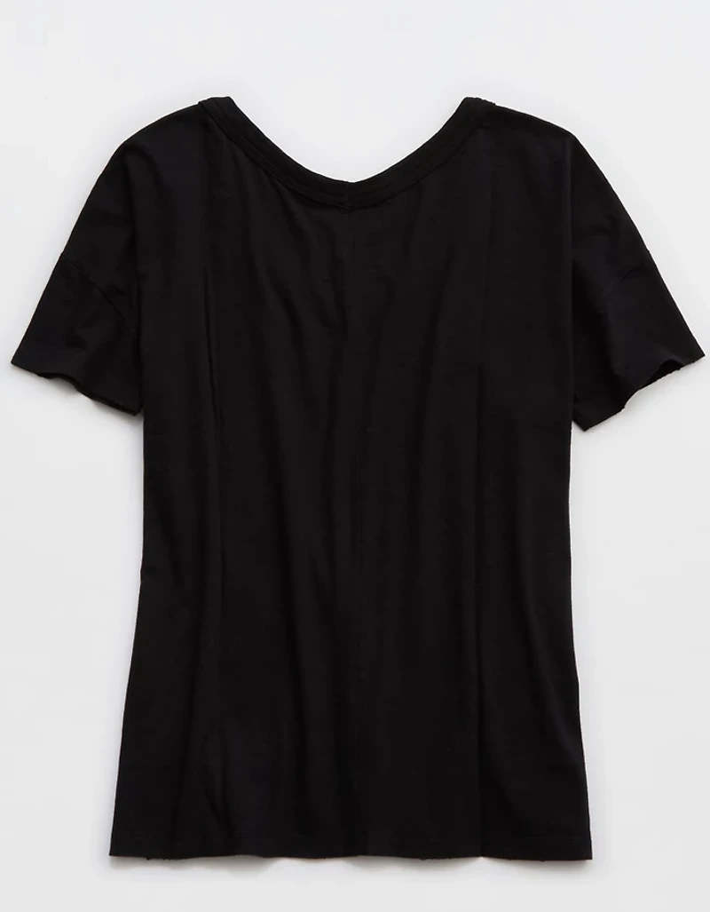 Aerie Oversized V-Neck Boyfriend T-Shirt