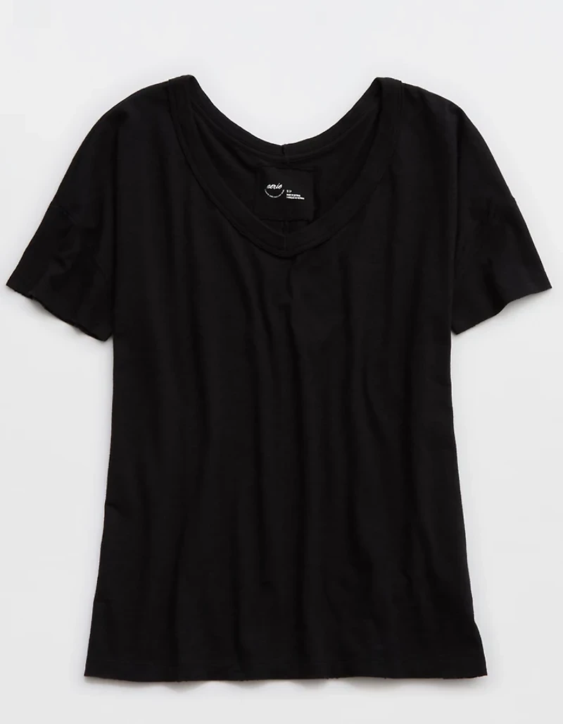 Aerie Oversized V-Neck Boyfriend T-Shirt