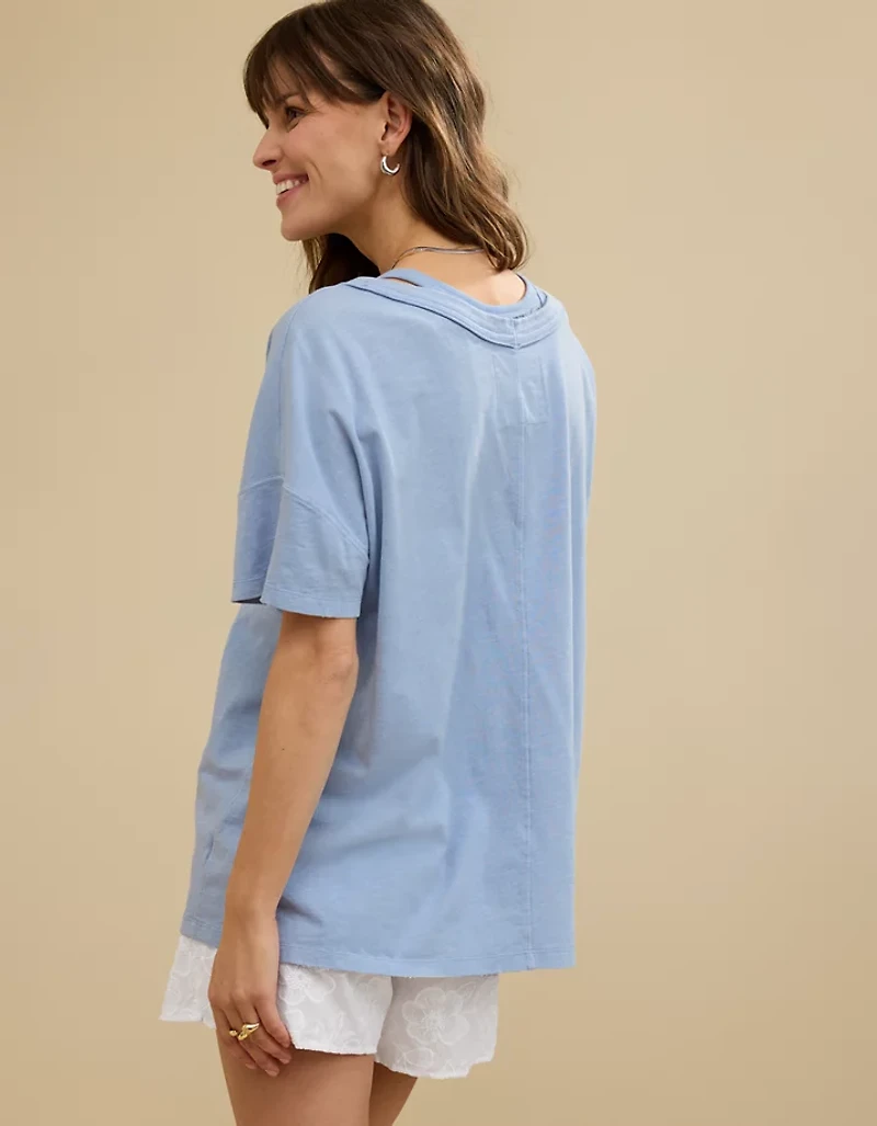 Aerie Oversized V-Neck Boyfriend T-Shirt