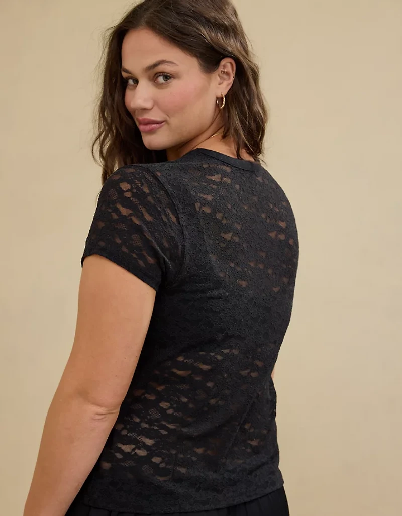 Aerie Lace Vintage T-Shirt
