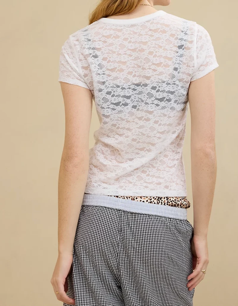 Aerie Lace Vintage T-Shirt