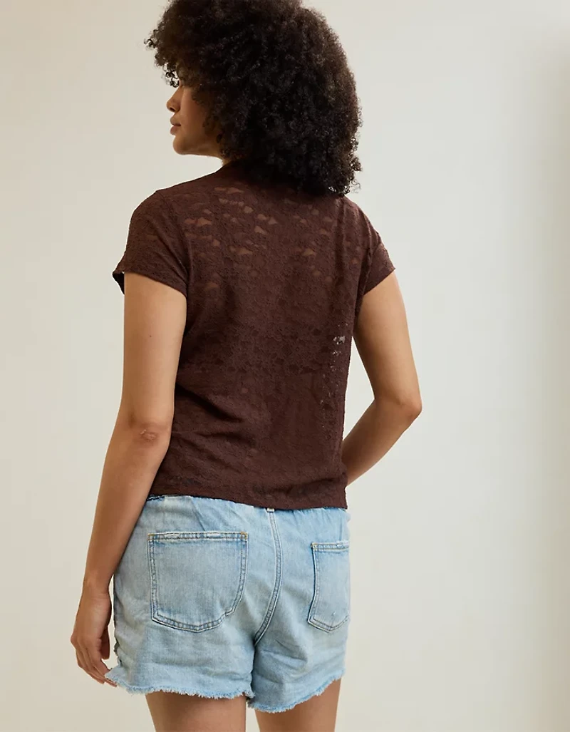 Aerie Lace Vintage T-Shirt