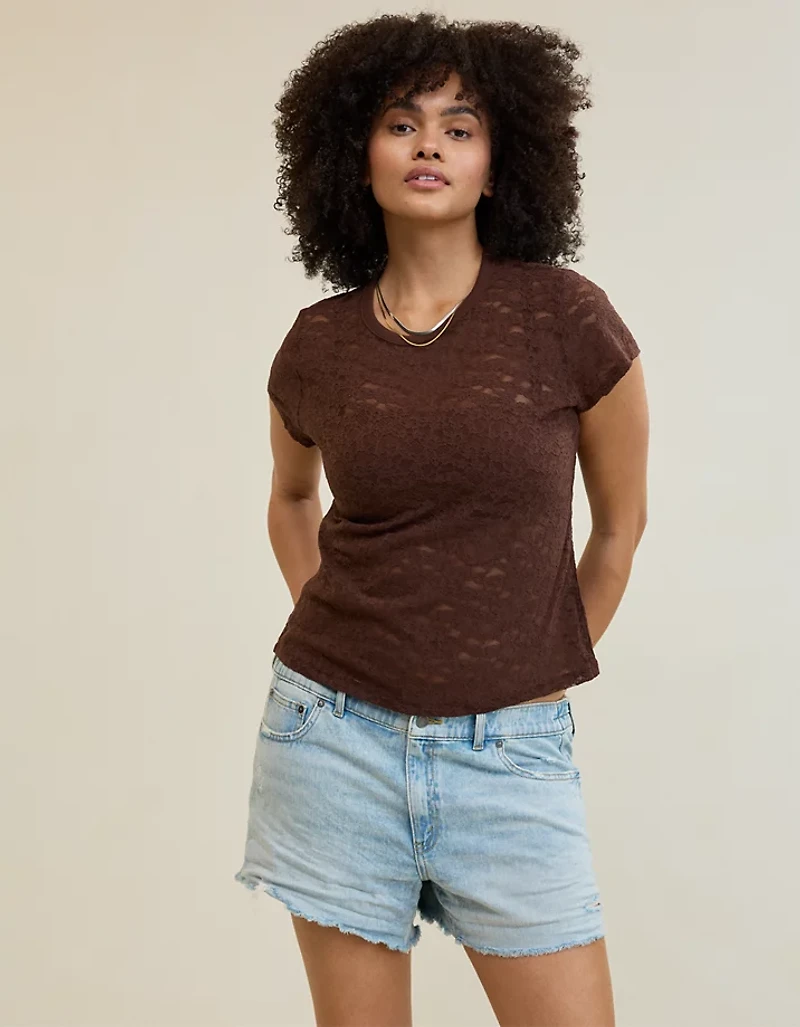 Aerie Lace Vintage T-Shirt