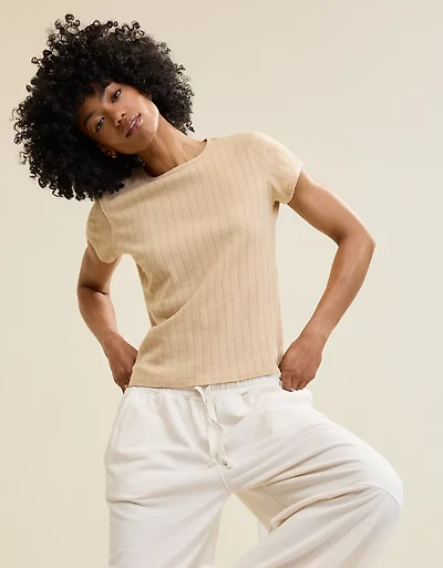 Aerie Pointelle Vintage T-Shirt