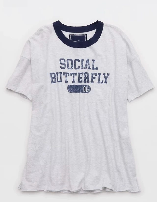 Aerie Oversized Crew Boyfriend T-Shirt