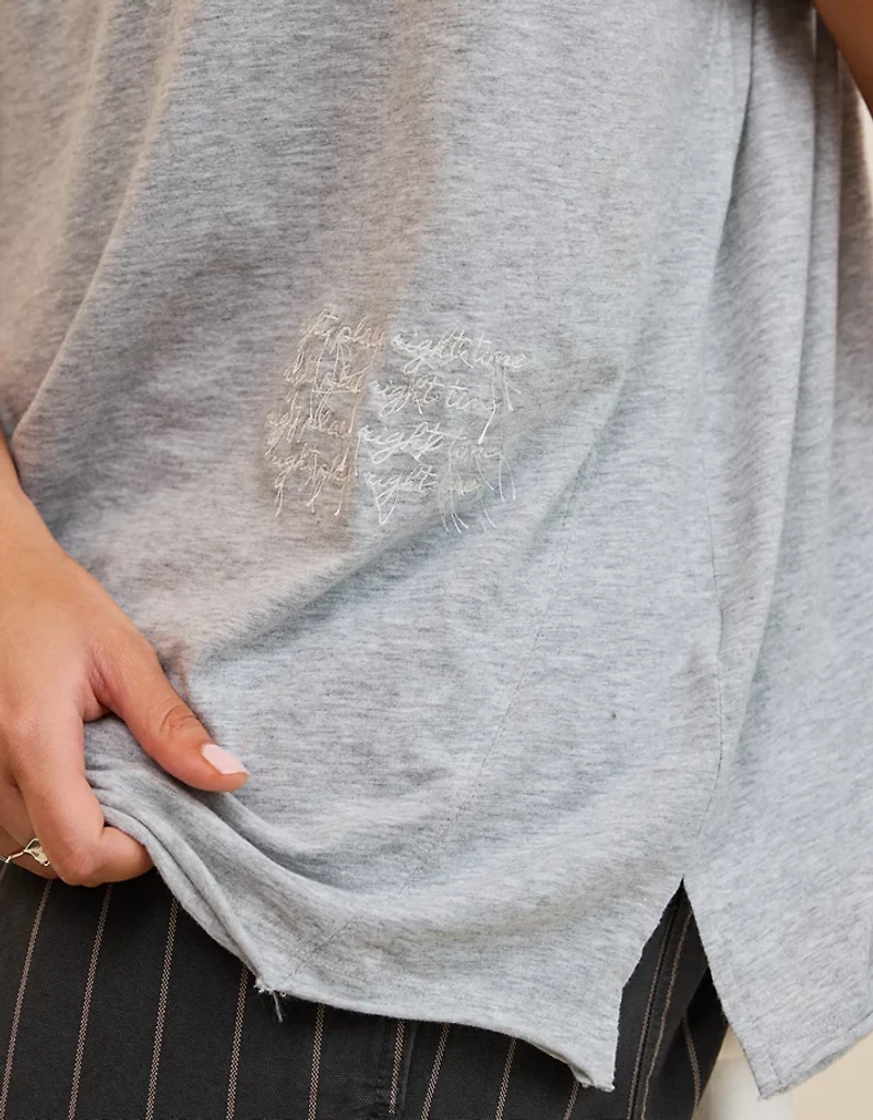 Aerie Oversized Crew Boyfriend T-Shirt