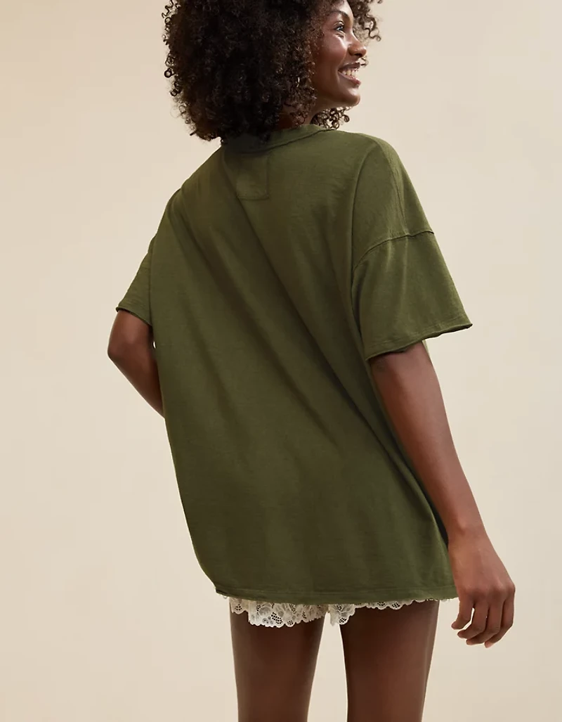 Aerie Oversized Crew Boyfriend T-Shirt