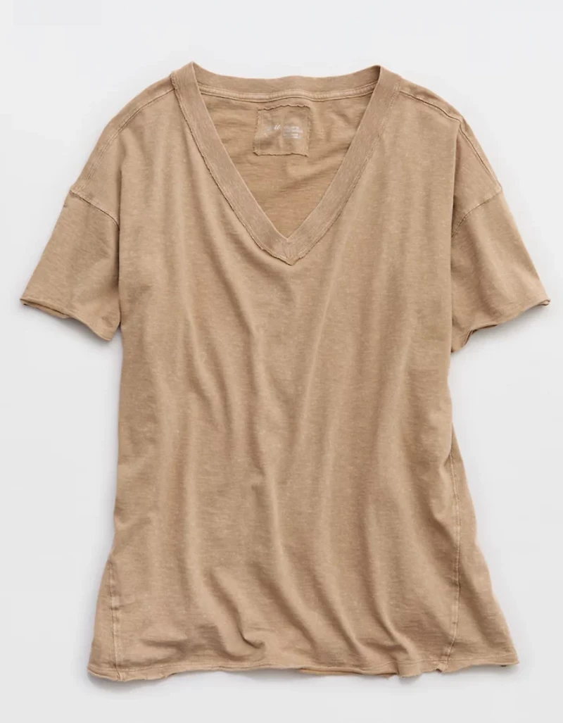 Aerie Oversized V-Neck Boyfriend T-Shirt