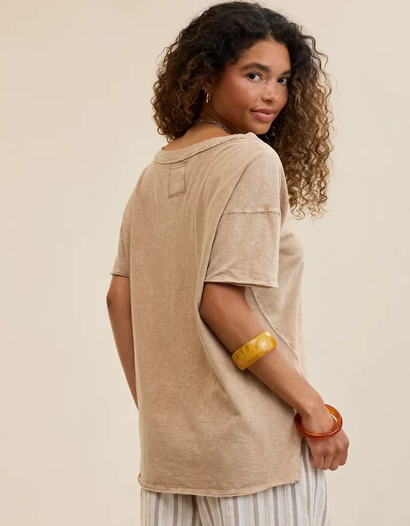 Aerie Oversized V-Neck Boyfriend T-Shirt