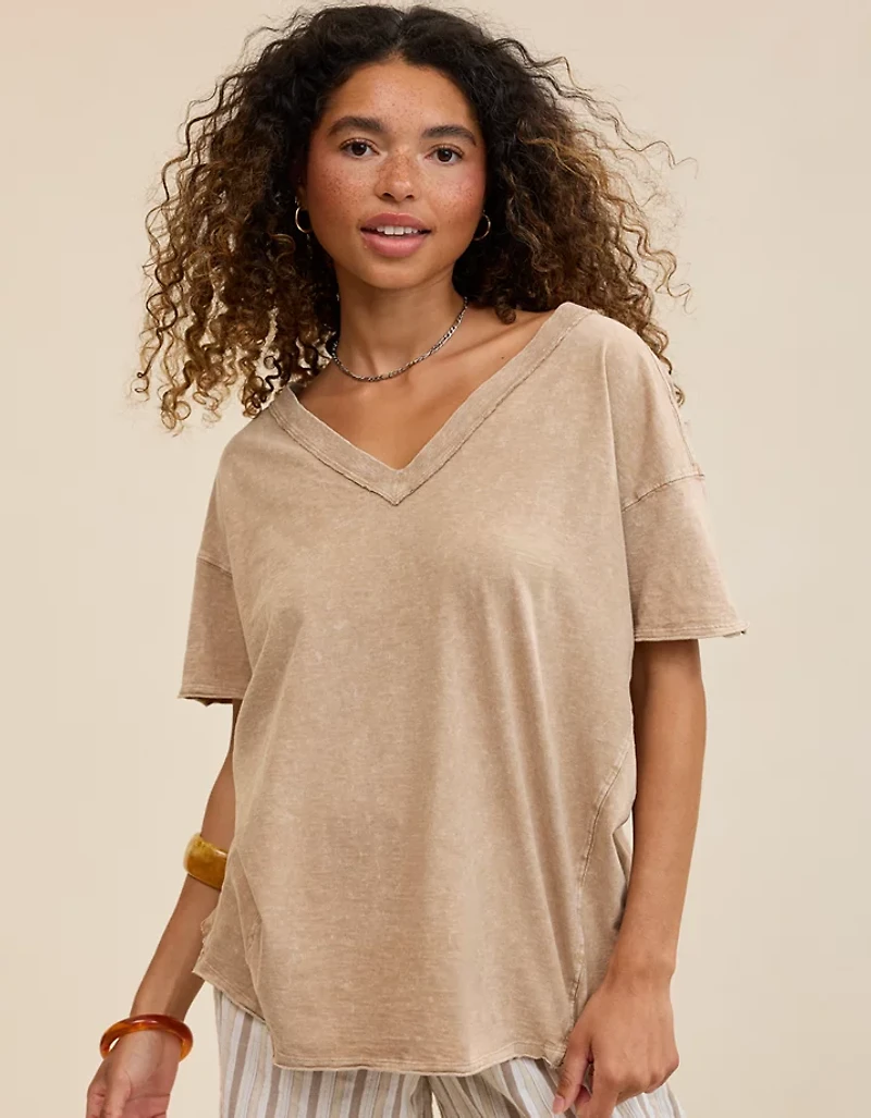 Aerie Oversized V-Neck Boyfriend T-Shirt