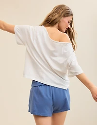 Aerie Off-The-Shoulder Relaxed Tee
